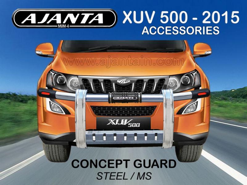 FRONT GUARD CONCEPT STEEL-MS GUARD FOR NEW XUV 500 2015. AJANTA GUARD-ROOF RACKS