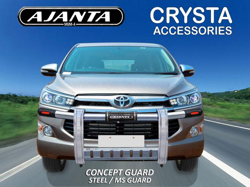 FRONT STEEL GUARD FOR INNOVA CRYSTA CONCEPT FRONT SS GUARD FOR NEW INNOVA 2016.