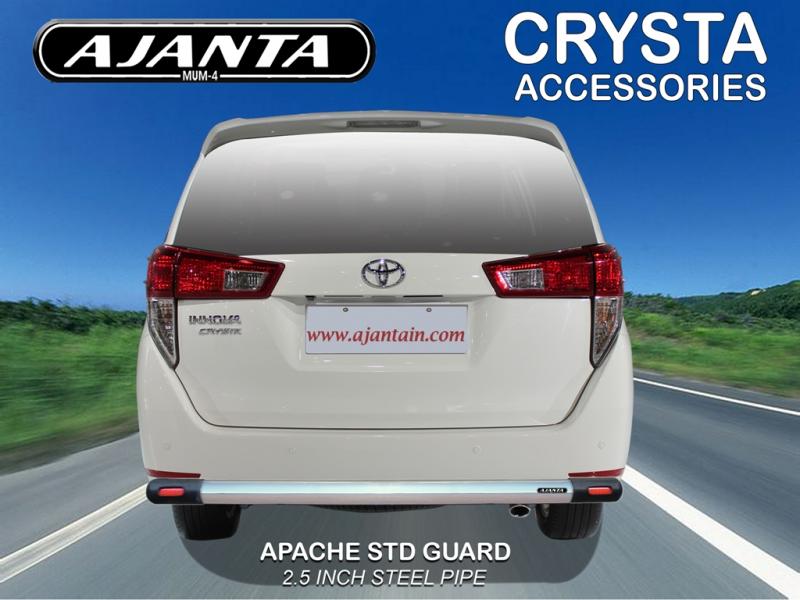 INNOVA 2016 CRYSTA BACK GUARD APACHE STD SAFETY GUARD FOR REAR BUMPER-STEEL REAR