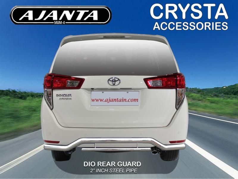 LATEST INNOVA CRYSTA ACCESSORIES REAR GUARD DIO BACK GUARD AJANTA ENTERPRISE MUM