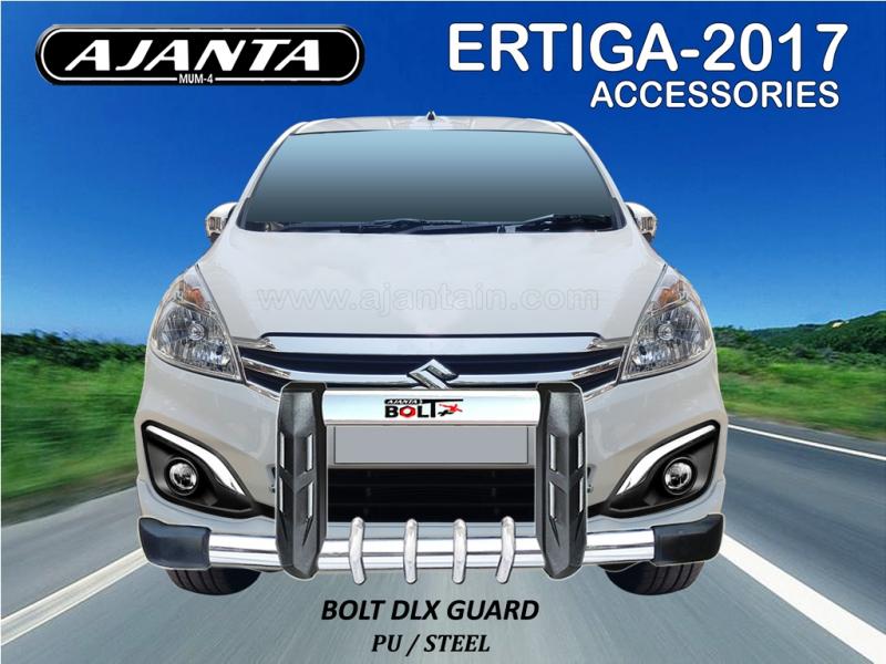 NEW ERTIGA FRONT GUARD - BOLT DLX PU-STEEL GUARD FOR ERTIGA. AJANTA GUARD MUMBAI