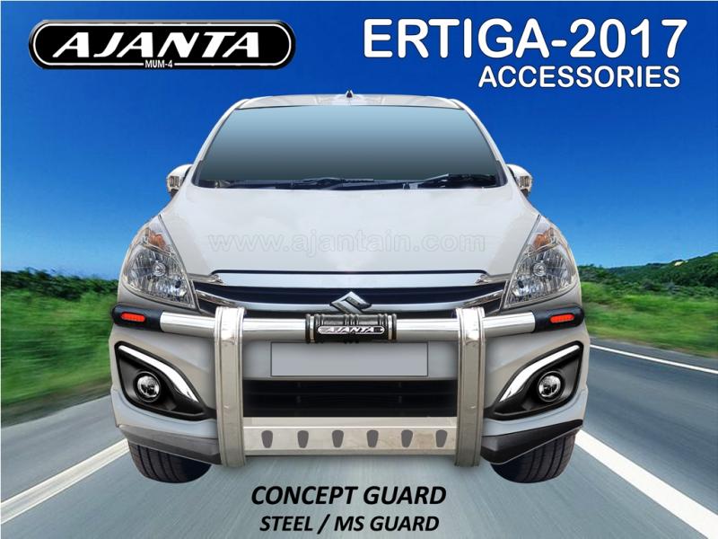 SAFETY GUARD FOR NEW ERTIGA WITH SKIRTING- CONCEPT GUARD-SS FRONT GUARD FOR MUV.