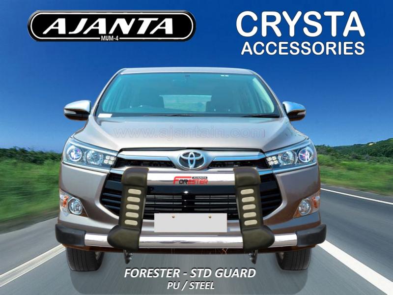 TOYOTA-INNOVA-CRYSTA PU-STEEL FRONT GUARD-AJANTA-FORESTER FRONT GUARD MANUFACTUR